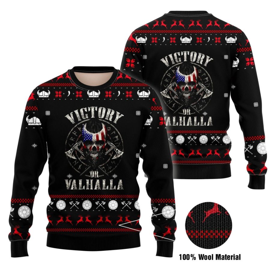 Viking Victory Valhalla Ugly Sweater Viking Victory Valhalla Ugly Sweater