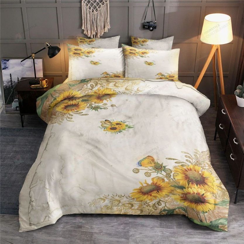 Vintage Sunflowers Bedding Set Vintage Sunflowers Bedding Set