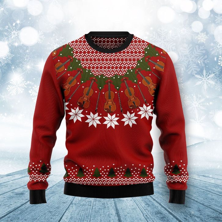 Violin Lover Sweater For Christmas Violin Lover Sweater For Christmas