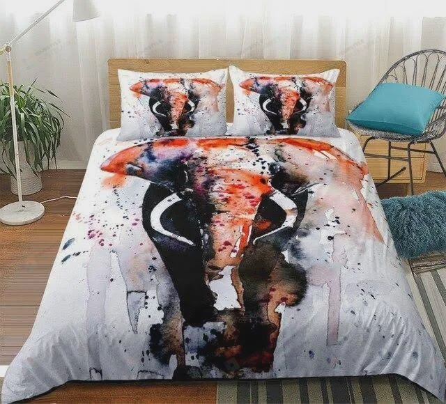 Watercolor Elephant Bedding Set Watercolor Elephant Bedding Set