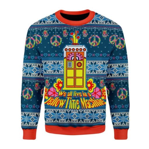 We All Live In A Yellow Time Machine 3D Sweater