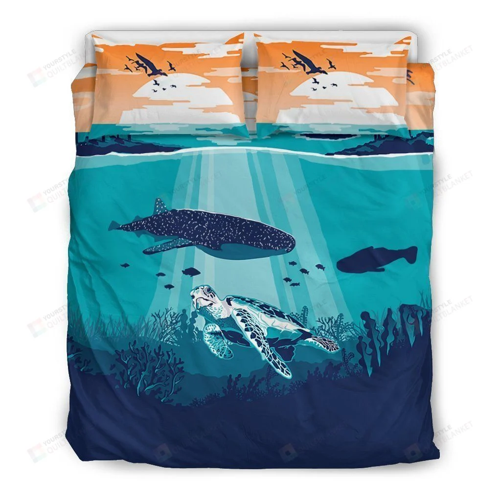 Whale And Turtle Bedding Set Whale And Turtle Bedding Set