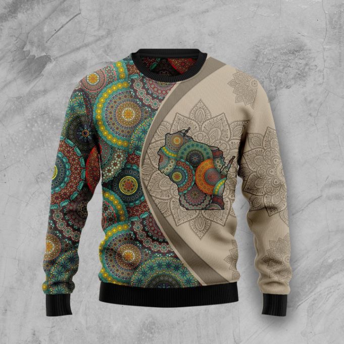 Wisconsin Mandala 3D Sweater Wisconsin Mandala 3D Sweater
