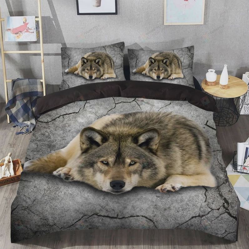 Wolf Lying Bedding Set Wolf Lying Bedding Set