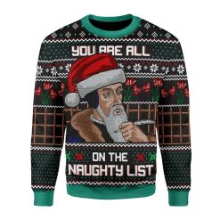 You Are All On The Naughty List Sweater