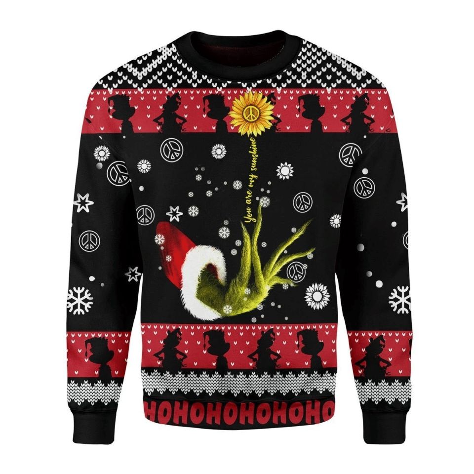 You Are My Sunshine Grinch Ugly Christmas Sweater You Are My Sunshine Grinch Ugly Christmas Sweater