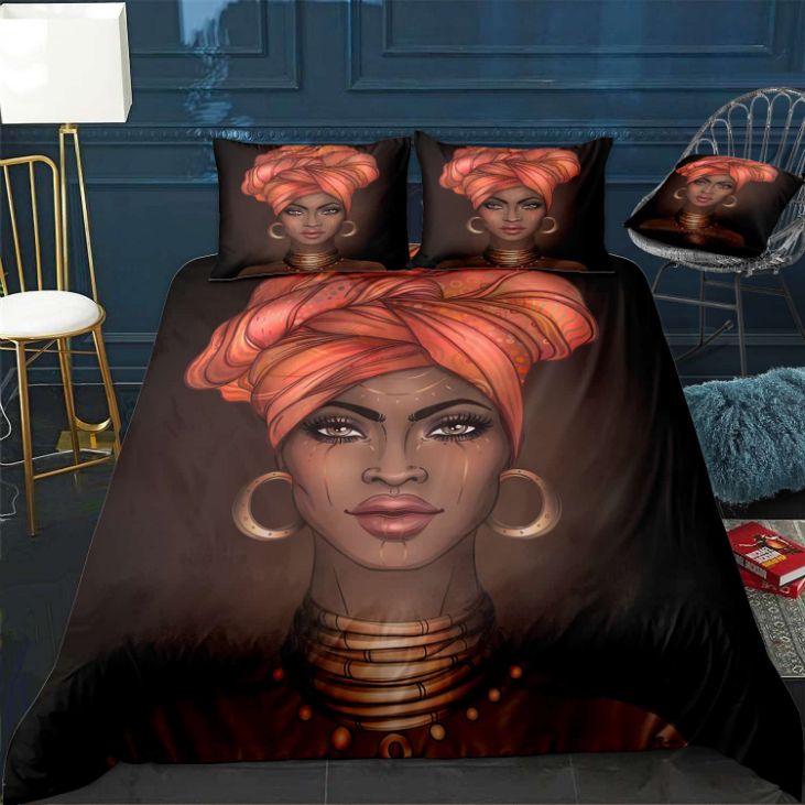 African American Black Woman Bedding Set African American Black Woman Bedding Set