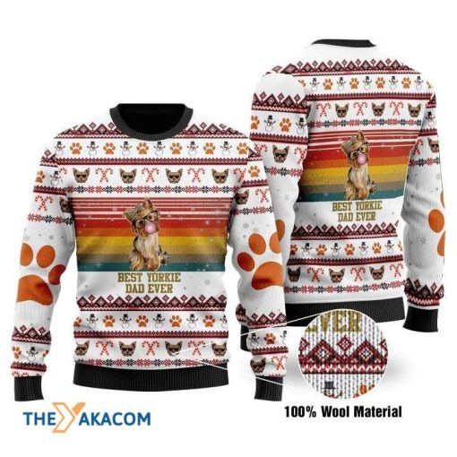 All Over Printed Sweater Best Yorkie Dad Ever