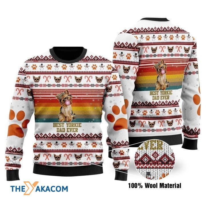 All Over Printed Sweater Best Yorkie Dad Ever All Over Printed Sweater Best Yorkie Dad Ever