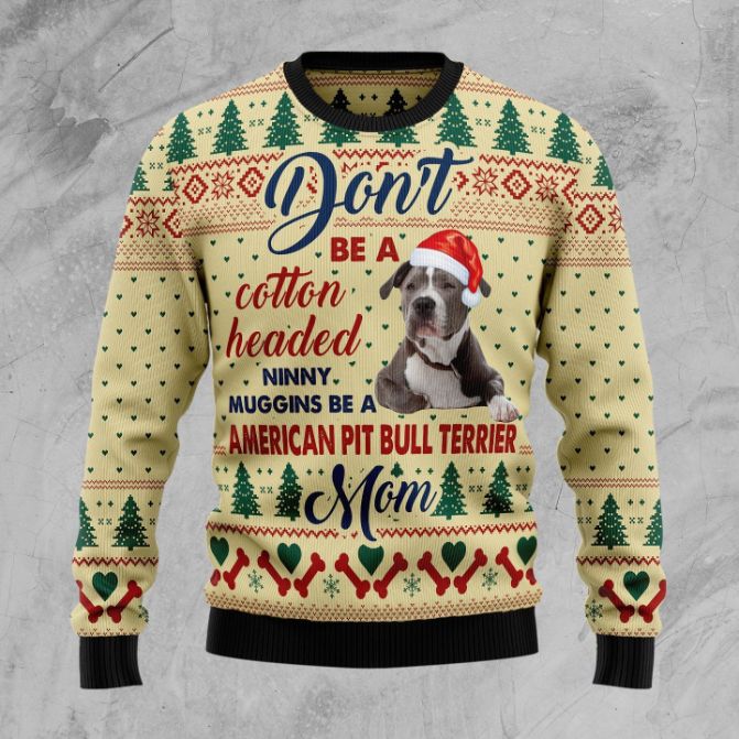 American Pit Bull Terrier Mom 3D Sweater American Pit Bull Terrier Mom 3D Sweater