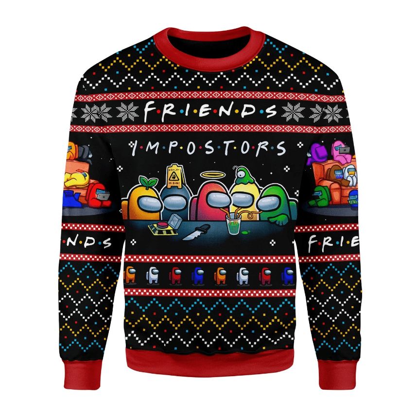 Among Us Imposter Friends 3D Sweater Among Us Imposter Friends 3D Sweater