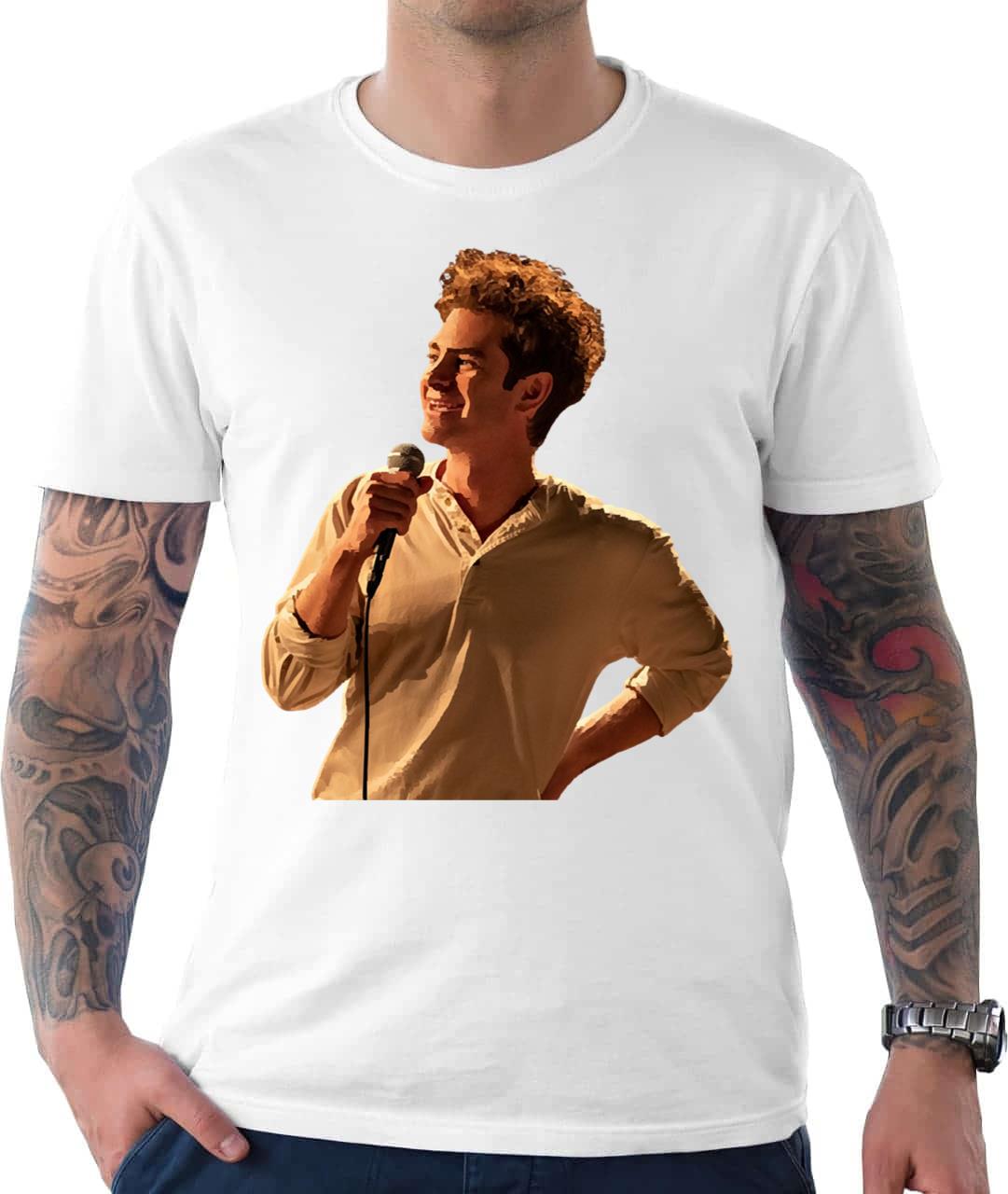 Andrew Garfield T-Shirt Tick Tick Boom Musical Drama Tee Andrew Garfield T-Shirt Tick Tick Boom Musical Drama Tee