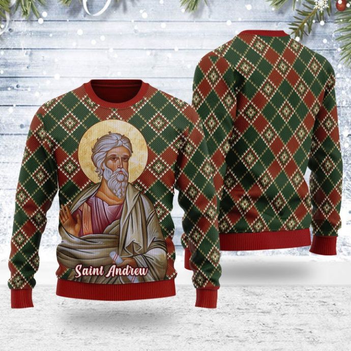 Andrew The Apostle All Over Printed Sweater Andrew The Apostle All Over Printed Sweater