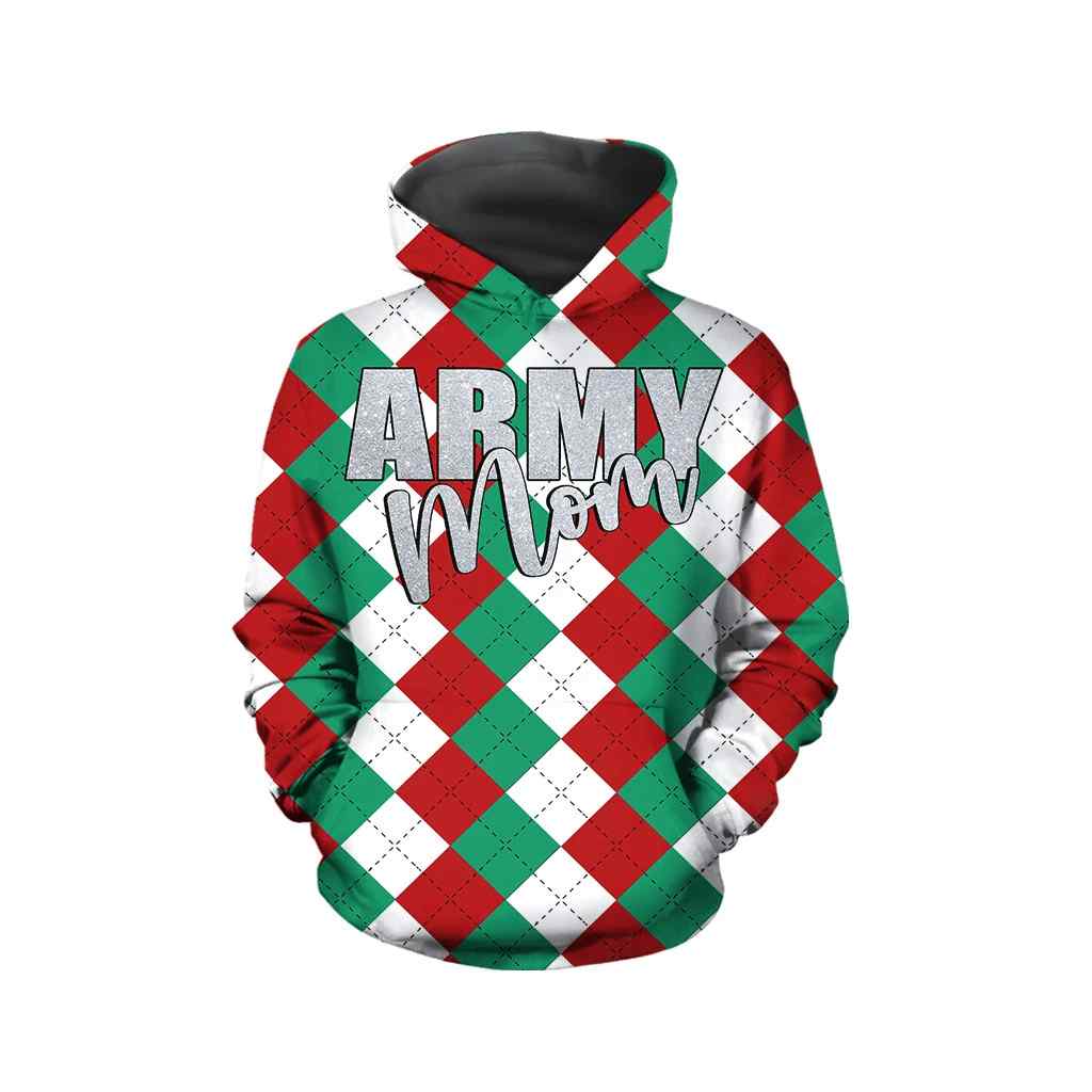 Army Mom All Over Printed Unisex Hoodie Army Mom All Over Printed Unisex Hoodie