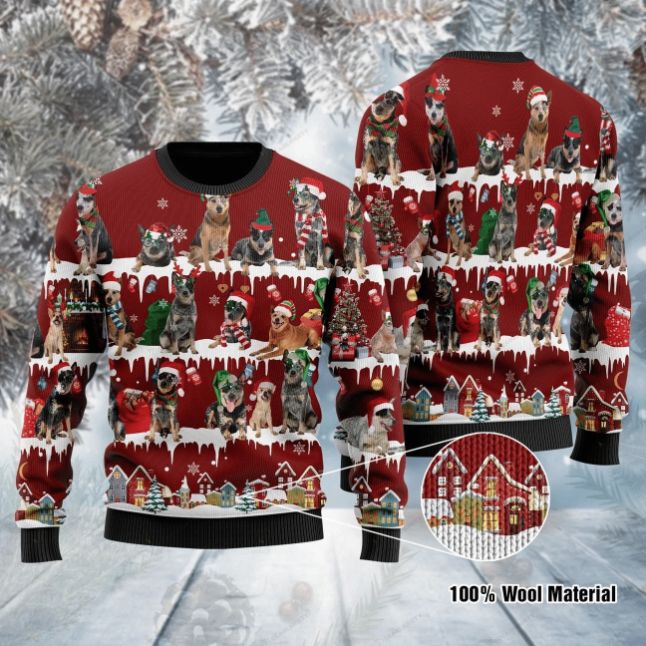 Australian Cattle All Over Printed Sweater Australian Cattle All Over Printed Sweater
