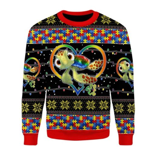 Autism The World Aujust 3D Sweater