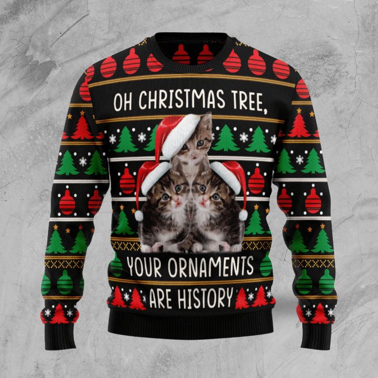 Awesome Cat Christmas 3D Sweater Awesome Cat Christmas 3D Sweater