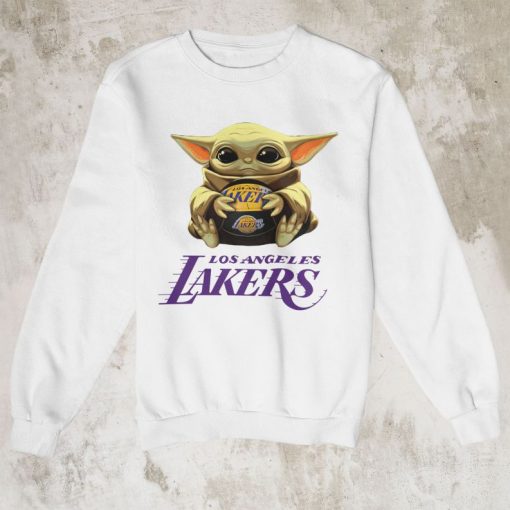Baby Yoda Lakers Team NBA Fans T-Shirt