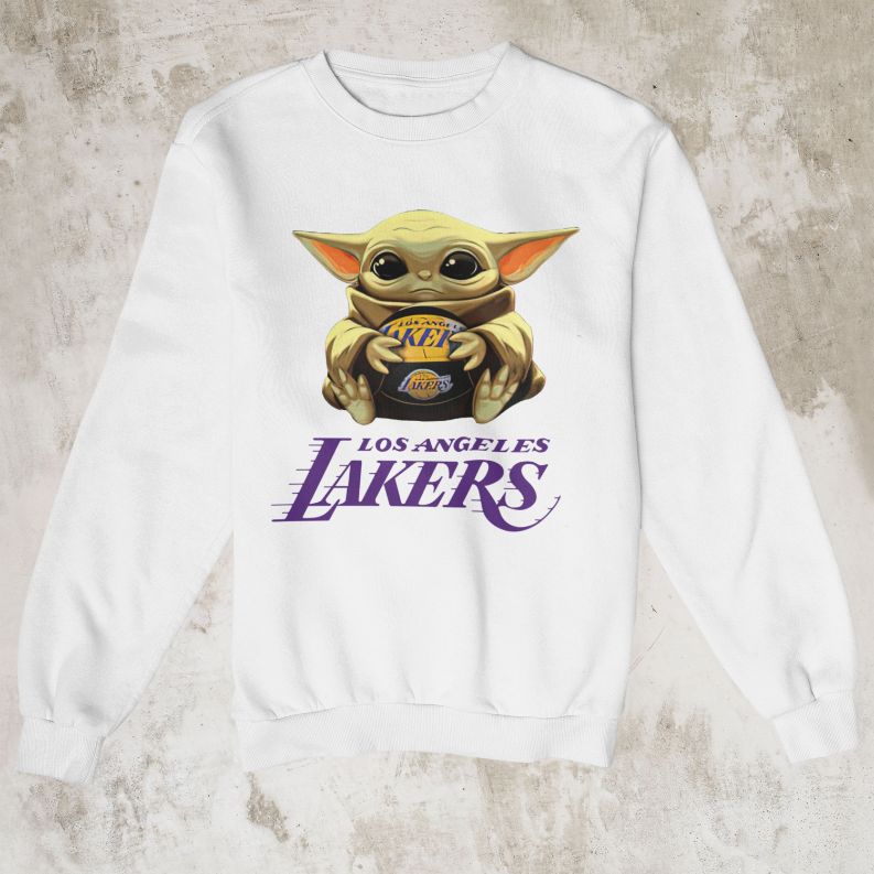 Baby Yoda Lakers Team NBA Fans T-Shirt Baby Yoda Lakers Team NBA Fans T-Shirt