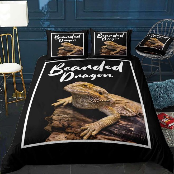Bearded Dragon Print Bedding Set Bearded Dragon Print Bedding Set