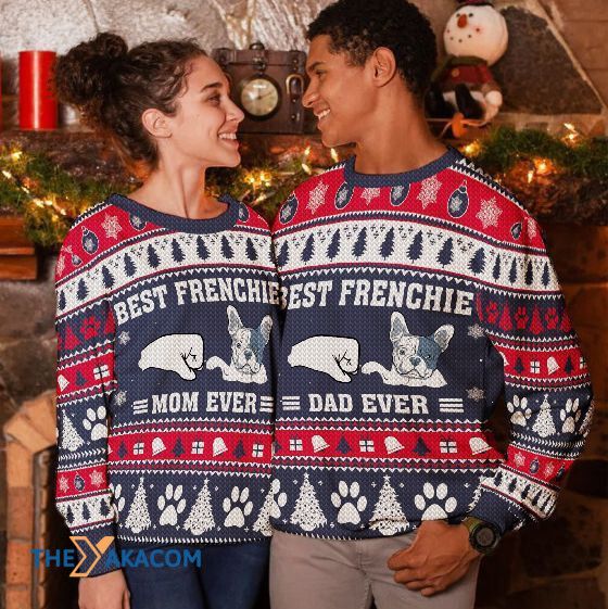 Best Frenchie Dad Ever All Over Printed Christmas Sweater Best Frenchie Dad Ever All Over Printed Christmas Sweater