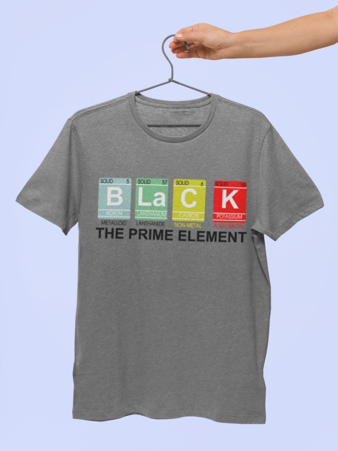 Black The Pride Element T-shirt - Black Month Hot Tee Black The Pride Element T-shirt - Black Month Hot Tee