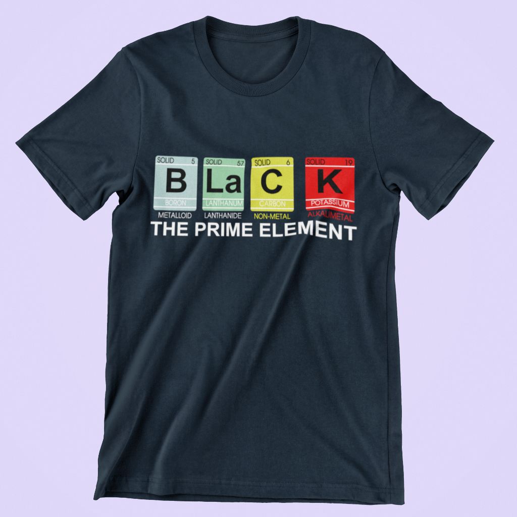 Black The Pride Element T-shirt - Black Month Hot Tee Black The Pride Element T-shirt - Black Month Hot Tee