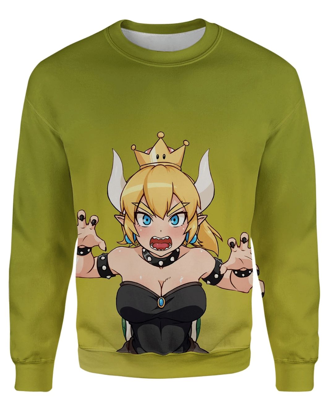 Bowsette Green 3D Sweater Bowsette Green 3D Sweater