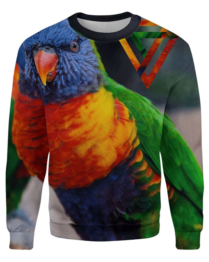Bright Birdie All Over Printed Sweater Bright Birdie All Over Printed Sweater