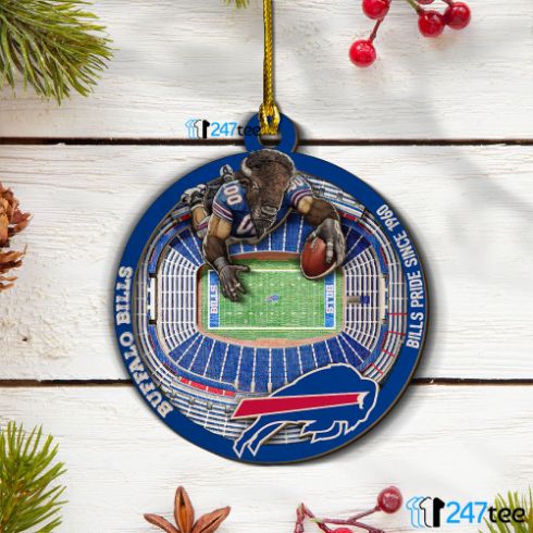 Buffalo Bills Nfl Stadium Christmas 2021 Ceramic Ornament Buffalo Bills Nfl Stadium Christmas 2021 Ceramic Ornament