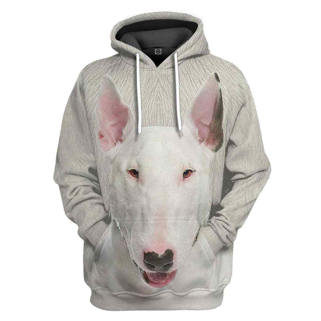 Bull Terrier Dog Front And Back All Over Print Unisex Hoodie For Dog Lovers Bull Terrier Dog Front And Back All Over Print Unisex Hoodie For Dog Lovers