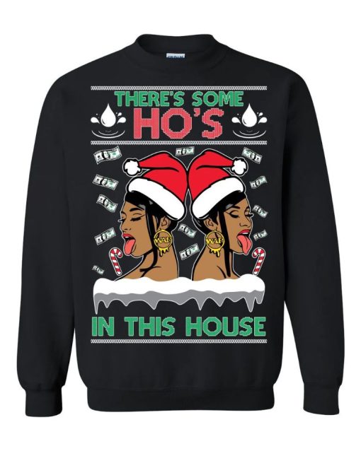 Cardi B Megan Thee Stallion WAP T-Shirt, There’s Some Ho’s In This House Christmas Sweater