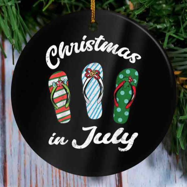 Christmas In July Ceramic Ornament Christmas In July Ceramic Ornament