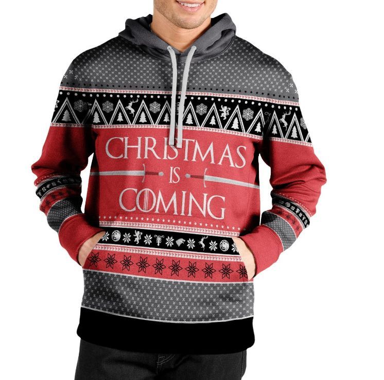Christmas is Coming Game Of Throne All Over Print 3D Hoodie Christmas is Coming Game Of Throne All Over Print 3D Hoodie