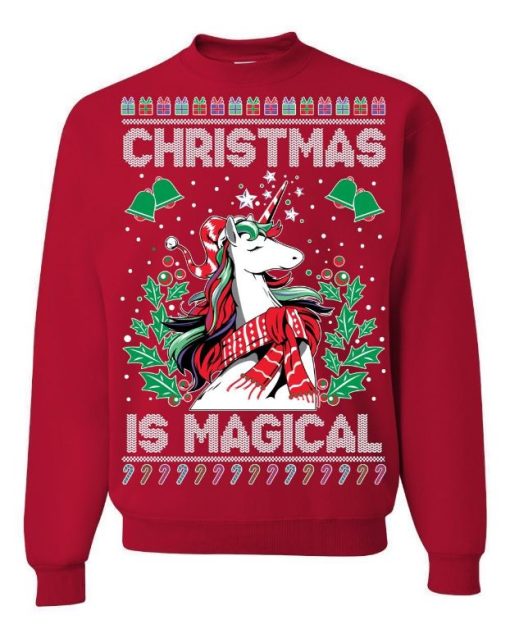 Christmas is Magical Ugly Christmas Sweatshirt