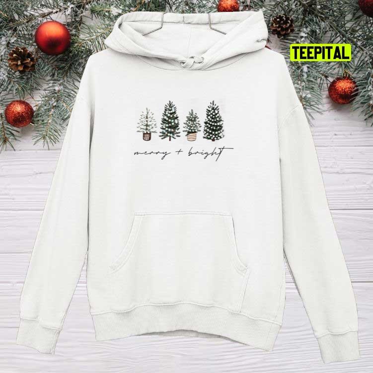 Christmas Tree Merry And Bright Holiday T-Shirt Christmas Tree Merry And Bright Holiday T-Shirt
