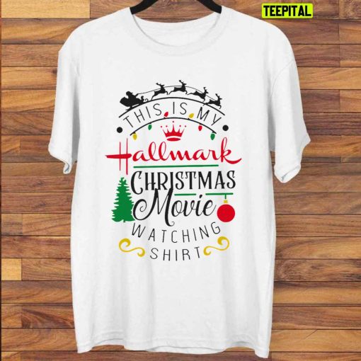 Christmas Trees Red Truck Movie Hallmark Watching Sweatshirt