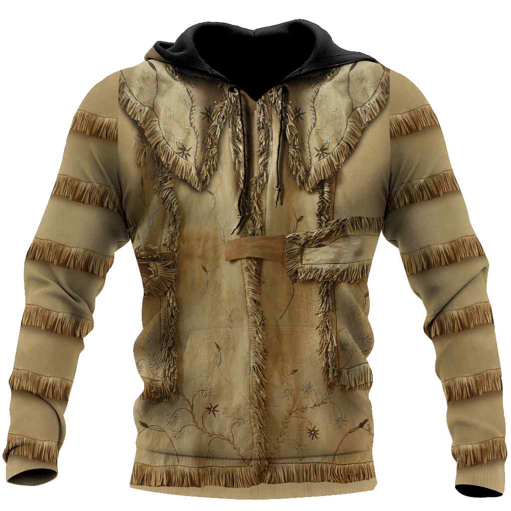 Cowboy Jacket Cosplay No Leather Native Style All Over Printed Unisex Hoodie Cowboy Jacket Cosplay No Leather Native Style All Over Printed Unisex Hoodie