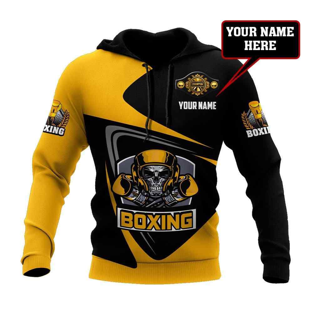 Custom Name Boxing All Over Printed Unisex Hoodie.1 Custom Name Boxing All Over Printed Unisex Hoodie.1