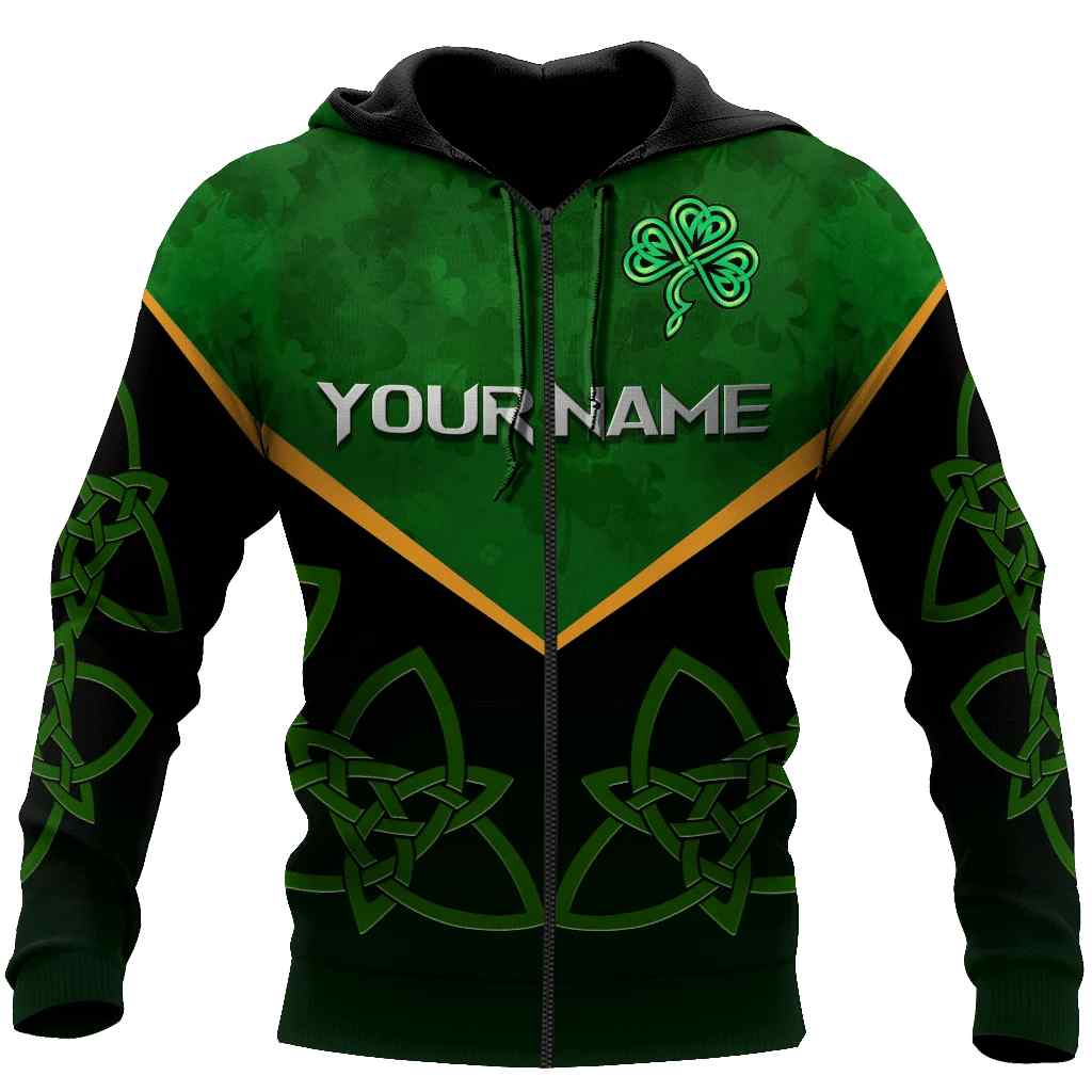 Customize Name Irish All Over Printed Unisex Hoodie Saint Patrick's Day Customize Name Irish All Over Printed Unisex Hoodie Saint Patrick's Day
