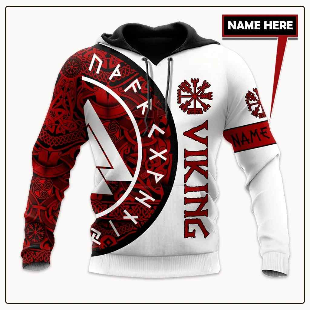 Customized Name Viking All Over Printed Unisex Hoodie.1 Customized Name Viking All Over Printed Unisex Hoodie.1
