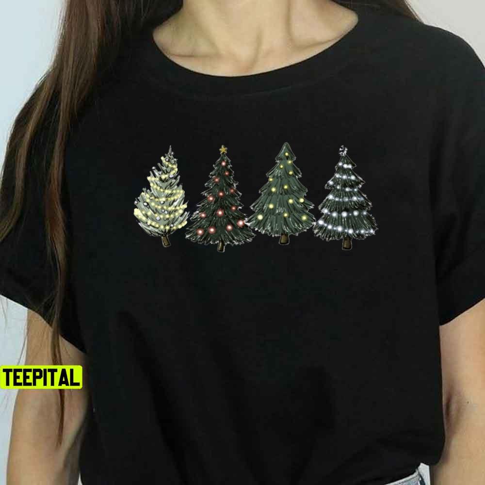 Cute Christmas Trees Sweatshirt Cute Christmas Trees Sweatshirt