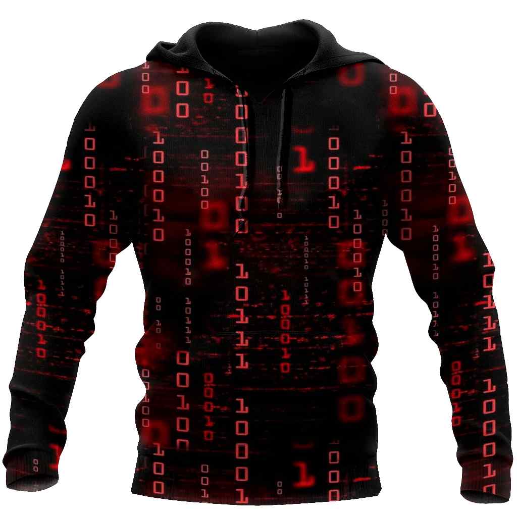 Cyber Language All Over Printed Unisex Hoodie Cyber Language All Over Printed Unisex Hoodie