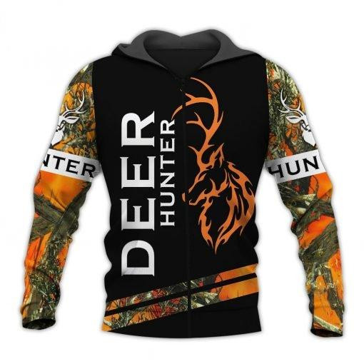 Deer Hunter All Over Printed Unisex Hoodie Deer Hunter All Over Printed Unisex Hoodie