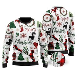 Dogs All Over Printed Xmas Sweater