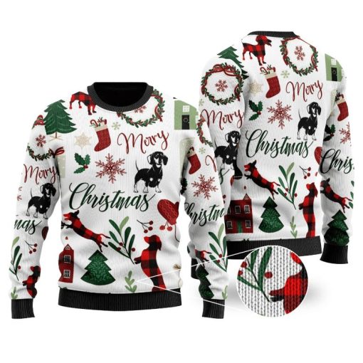 Dogs All Over Printed Xmas Sweater