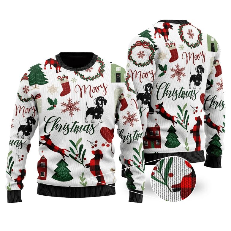 Dogs All Over Printed Xmas Sweater Dogs All Over Printed Xmas Sweater