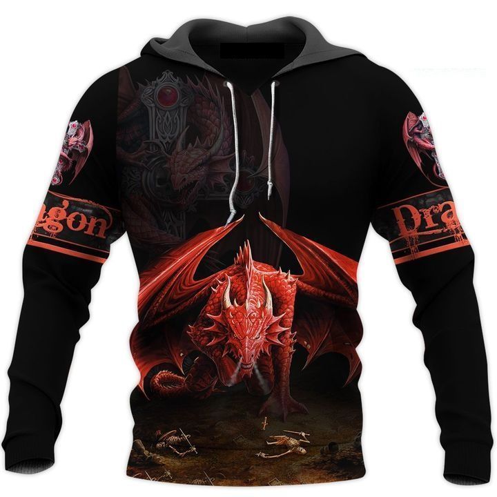Dragon Art All Over Print Unisex Hoodie Dragon Art All Over Print Unisex Hoodie