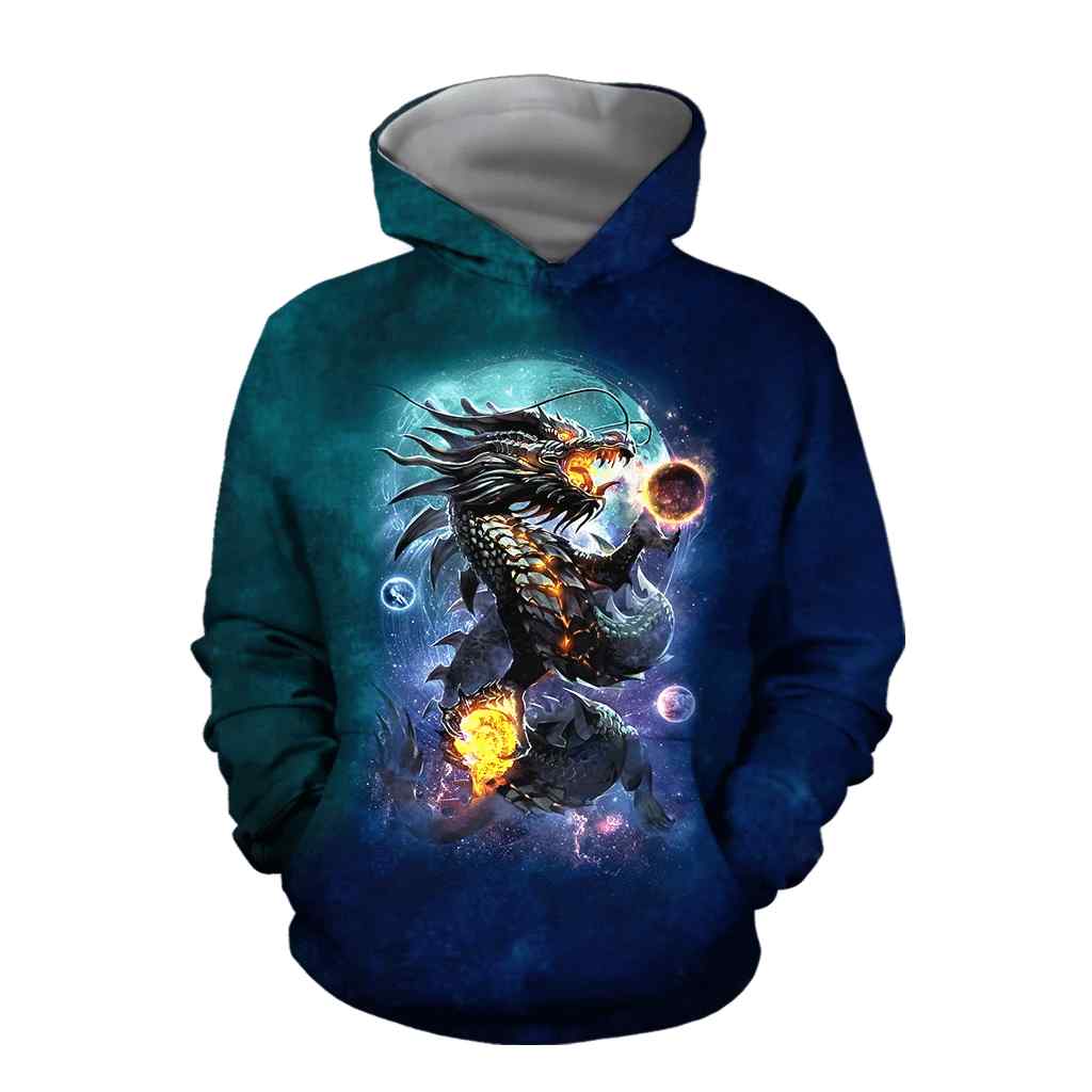 Dragon All Over Printed Unisex Hoodie Dragon All Over Printed Unisex Hoodie