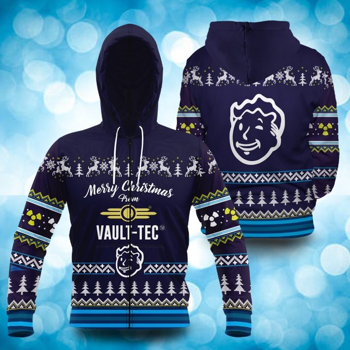 Dweller Boy Vault-Tec Christmas 3D All Over Print Hoodie Dweller Boy Vault-Tec Christmas 3D All Over Print Hoodie